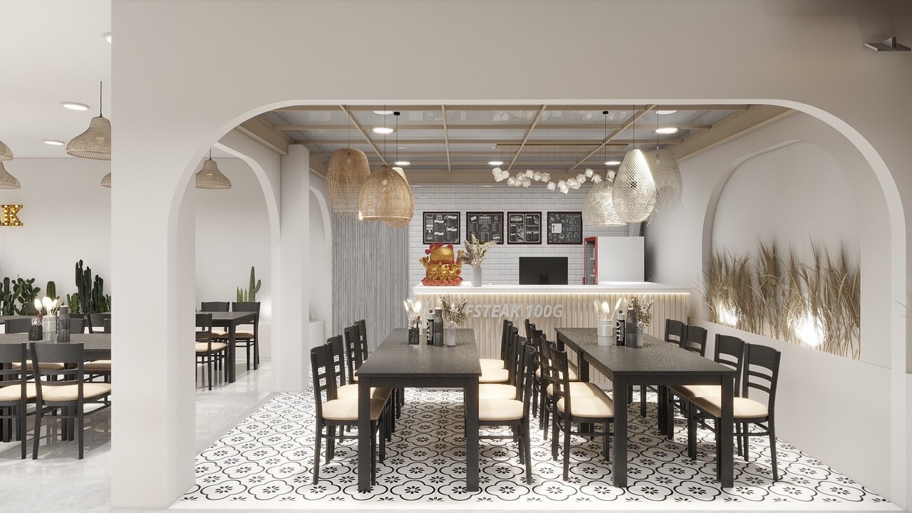 DỰ ÁN THI CÔNG NỘI THẤT NHÀ HÀNG - Ảnh 3