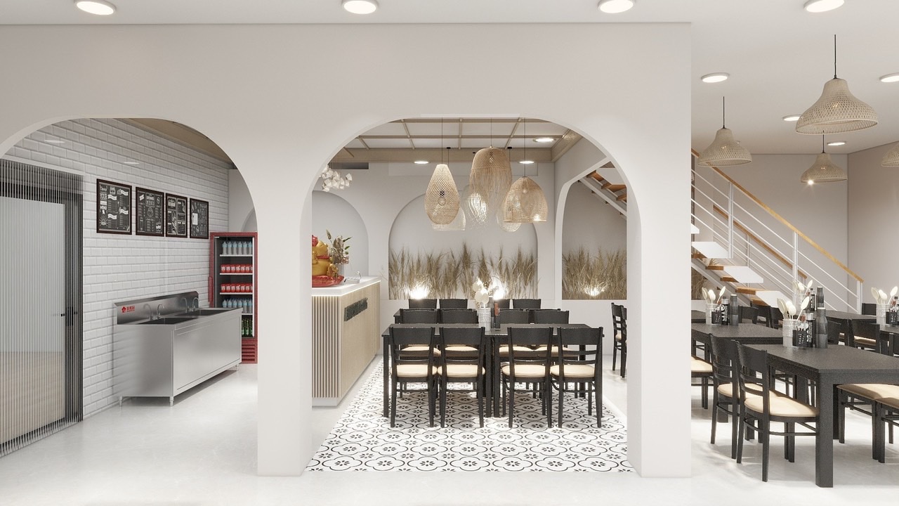 DỰ ÁN THI CÔNG NỘI THẤT NHÀ HÀNG - Ảnh 7