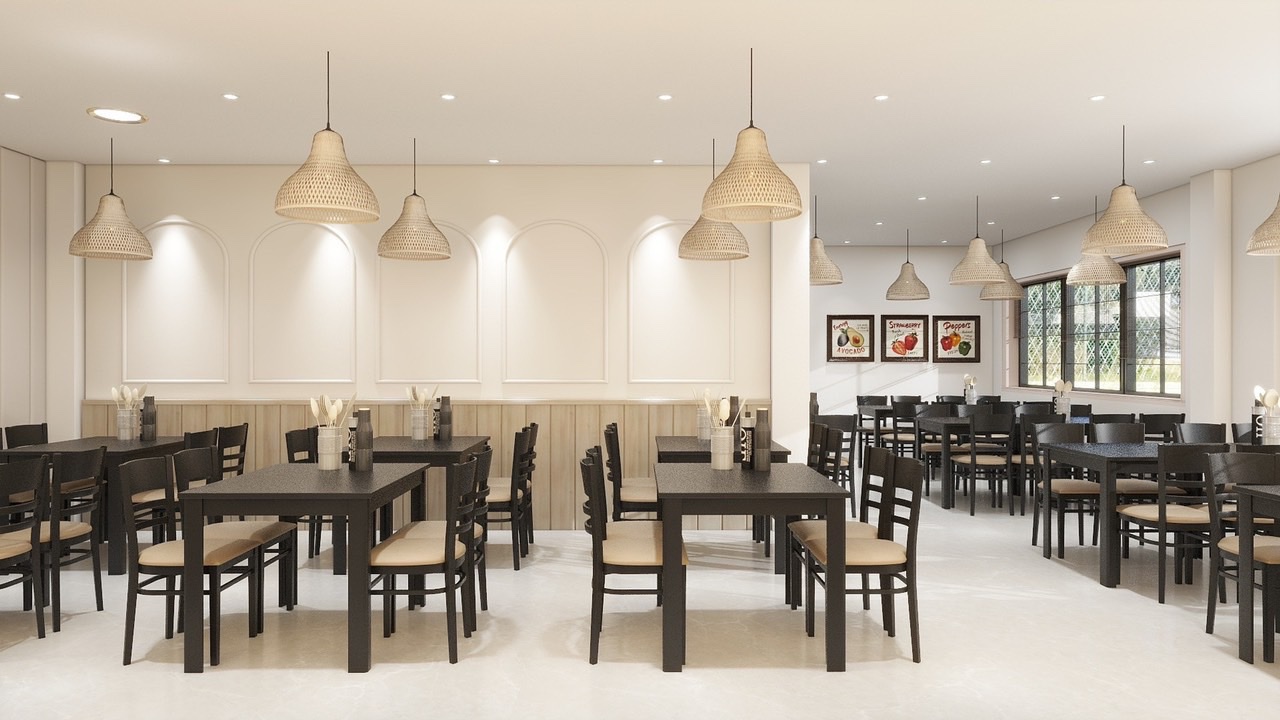 DỰ ÁN THI CÔNG NỘI THẤT NHÀ HÀNG - Ảnh 9